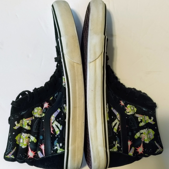 Vans X Disney Pixar Toy Story Buzz Lightyear Sk8 Suede  Hi Tops, Mens Size 10 - Picture 5 of 12